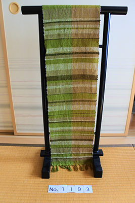結城紬のマフラー